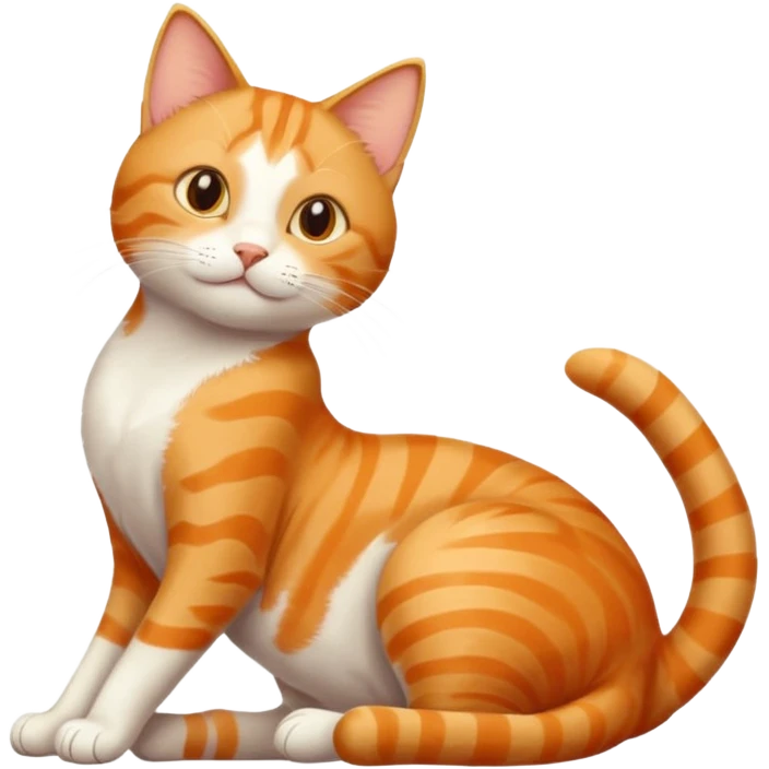 stretching cat  emoji