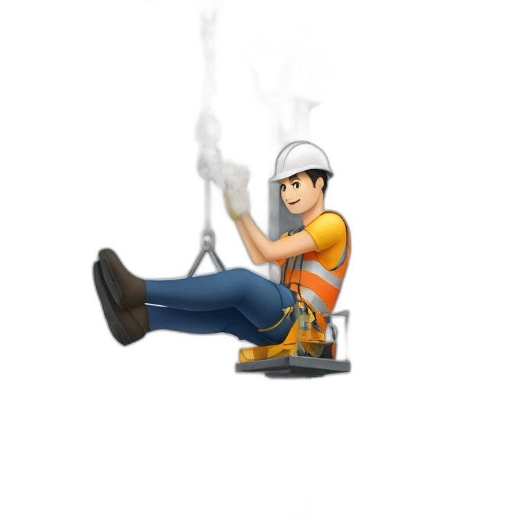Ouvrier dans grue emoji