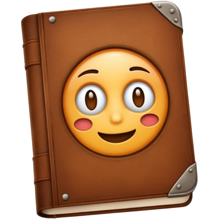 Brown book emoji