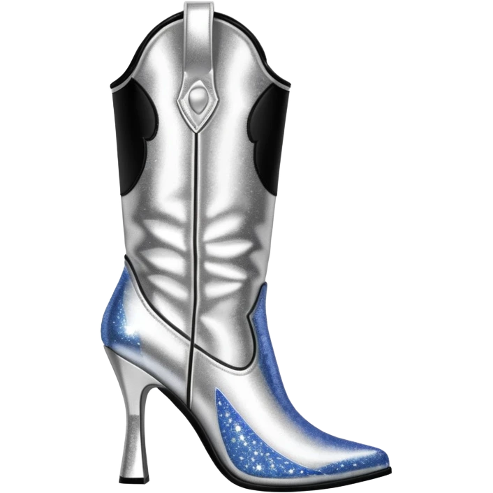 Disco cowgirl boots emoji