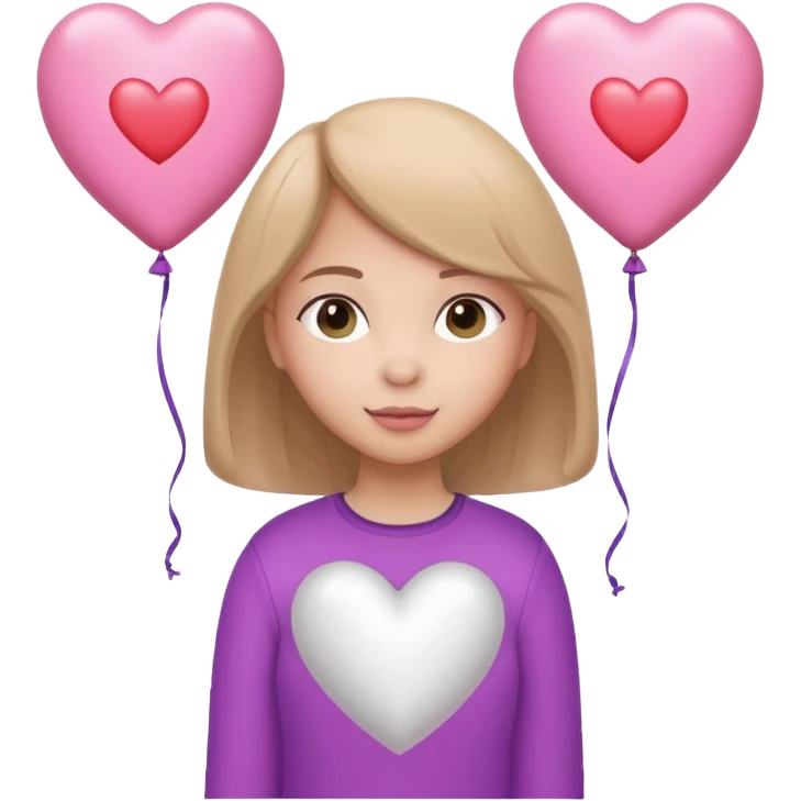 Gianna spelled with cute girl balloons emoji