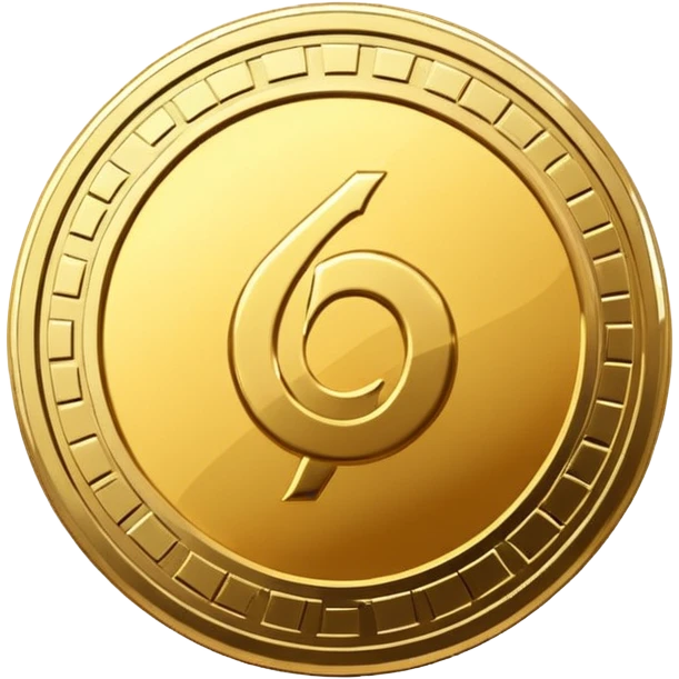 make a golden crypto coin emoji