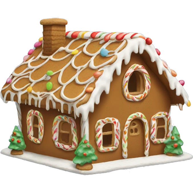 Gingerbread house emoji
