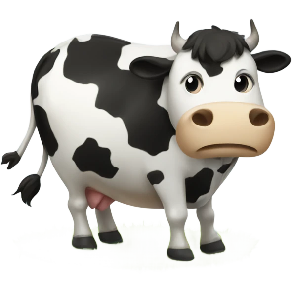 Soccer cow emoji