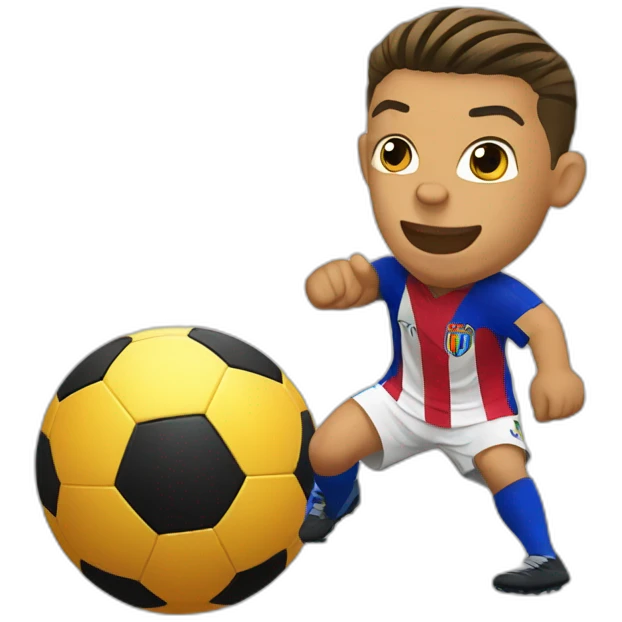 Ronaldo sur un tigre emoji