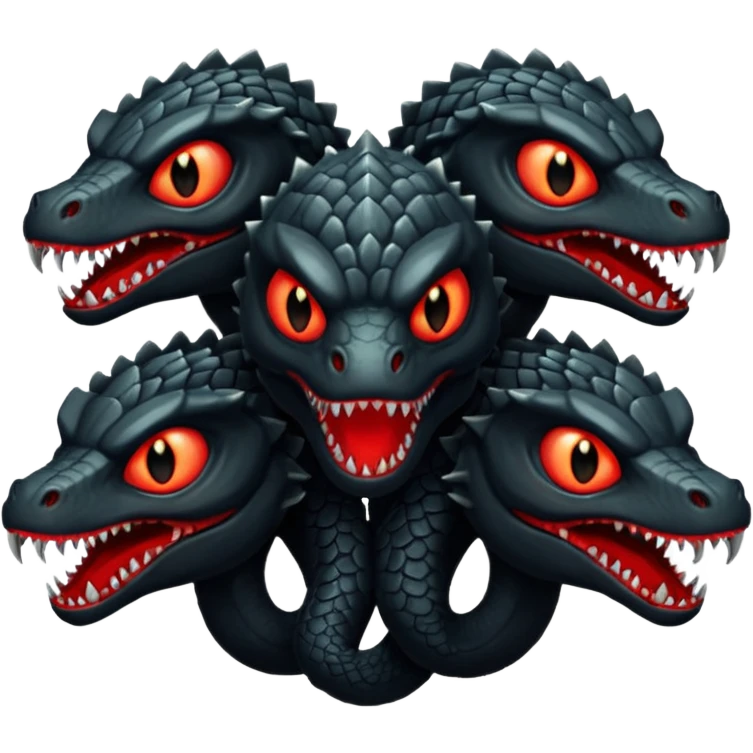 Black hydra – Red glowing eyes, 4 heads







 emoji