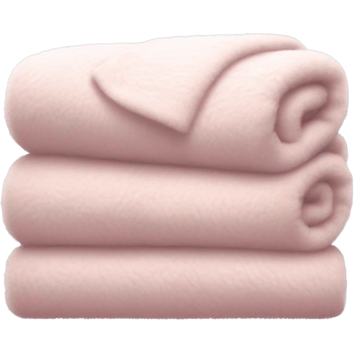 Aesthetic light pink big fluffy blanket  emoji