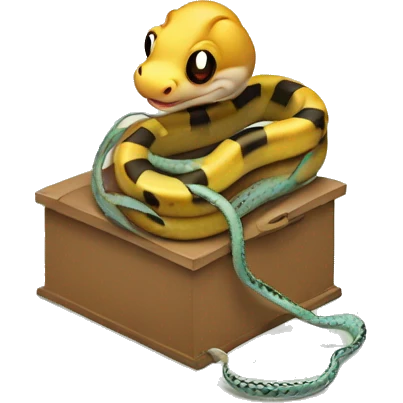 a snake in a mouse trap emoji