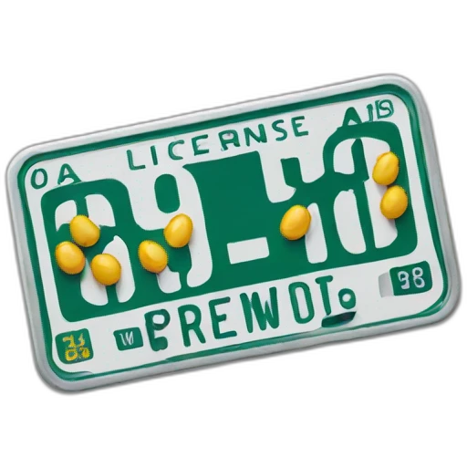 License plate emoji