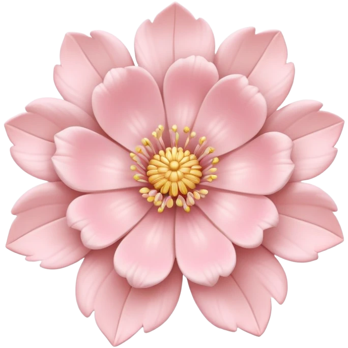 rococo flower in pastel colors emoji