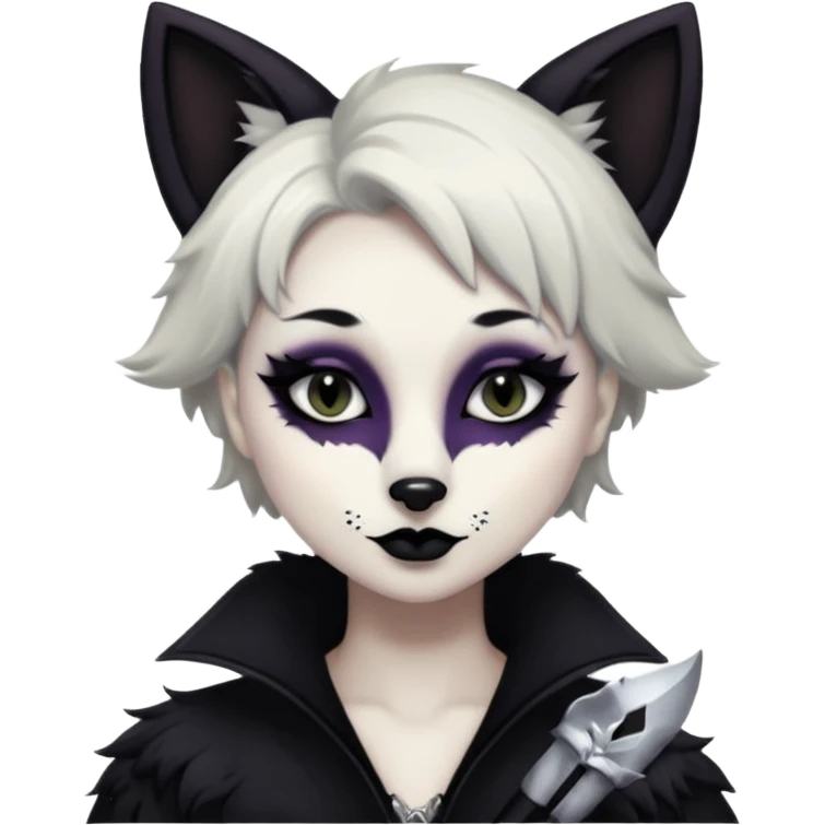 Goth fox emoji