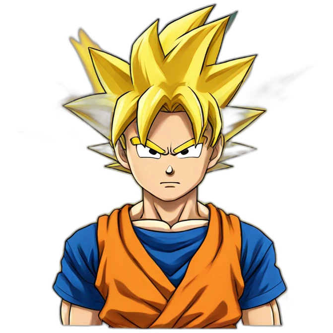 Goku super sayan wear shirt emoji