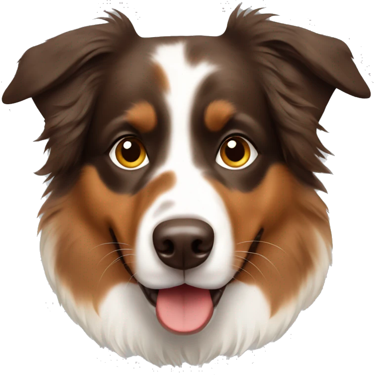 Brown Australian shepherd  emoji