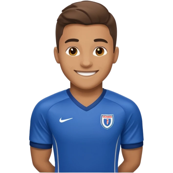 footballer with a jursy emoji