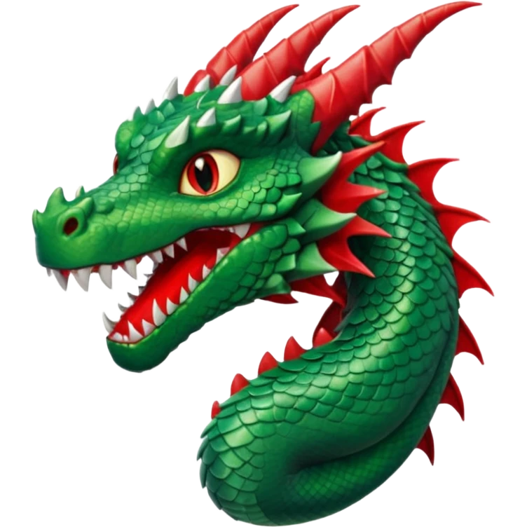 Dragon with slay nails and lips emoji