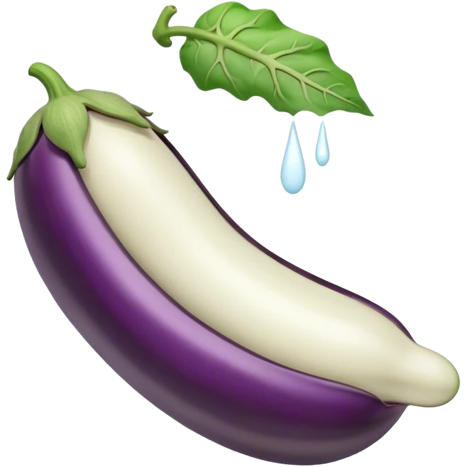 Dying soul floating out of eggplant emoji