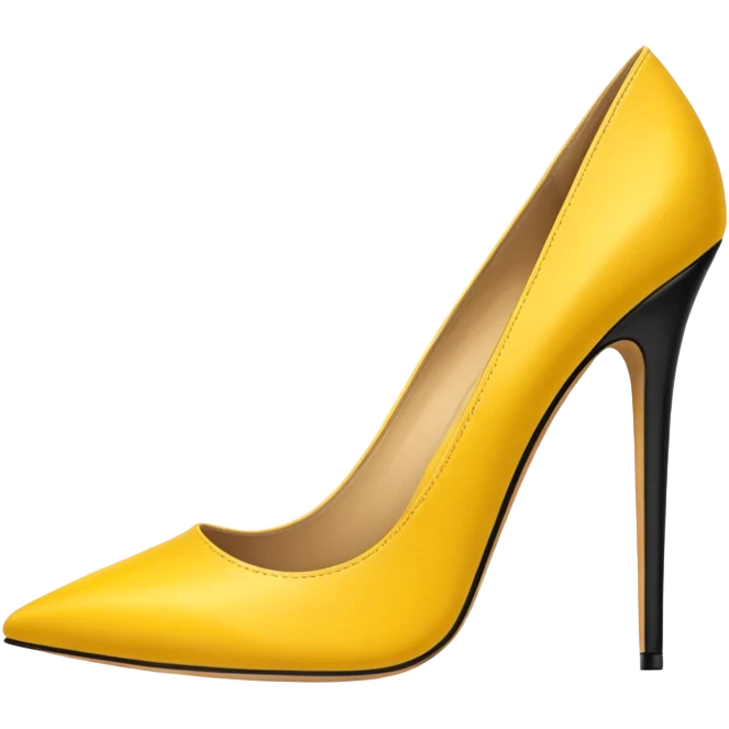 yellow woman shoe emoji