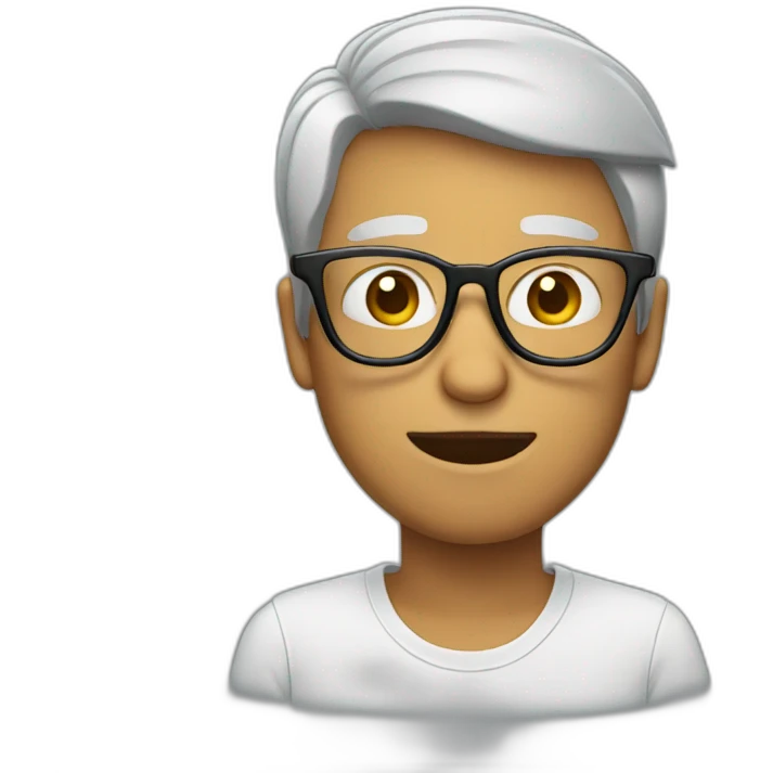 person with big glasses emoji