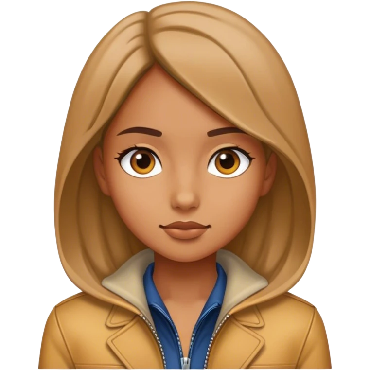 Girl in jacket emoji