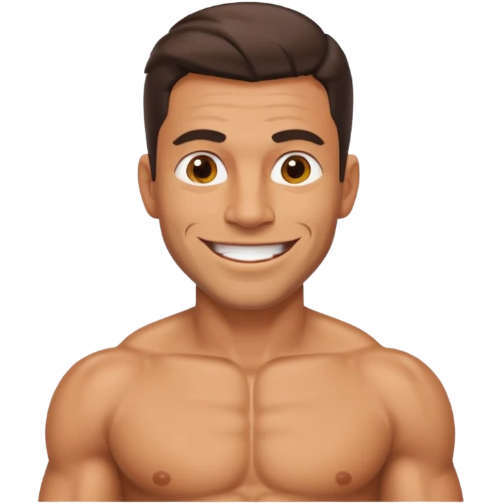 smug muscular shirtless colombian emoji