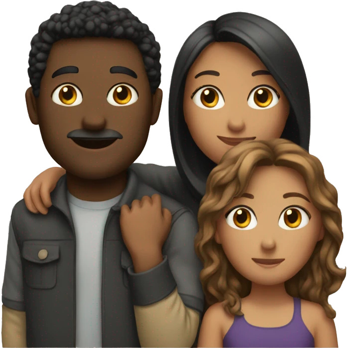 3 person relationship  emoji