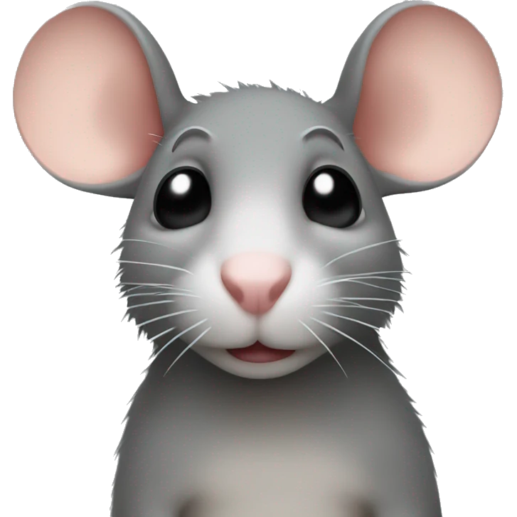 Rat with black eyeliner emoji