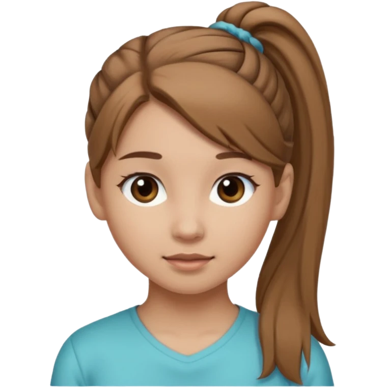 Девушка, светло русые, длинные волосы, собранные в хвост, серые глаза emoji
