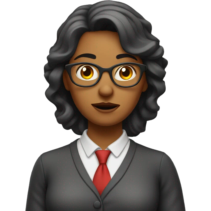 sad  teacher woman Pointing Finger at Camera w emoji
