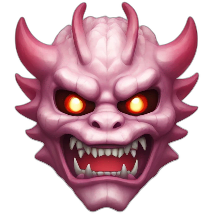 oni crystal dragon japanese mask emoji