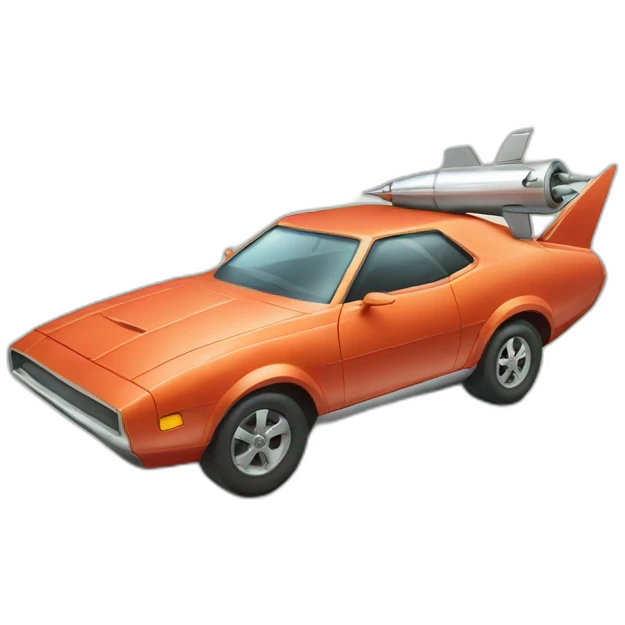 car+rocket+money emoji