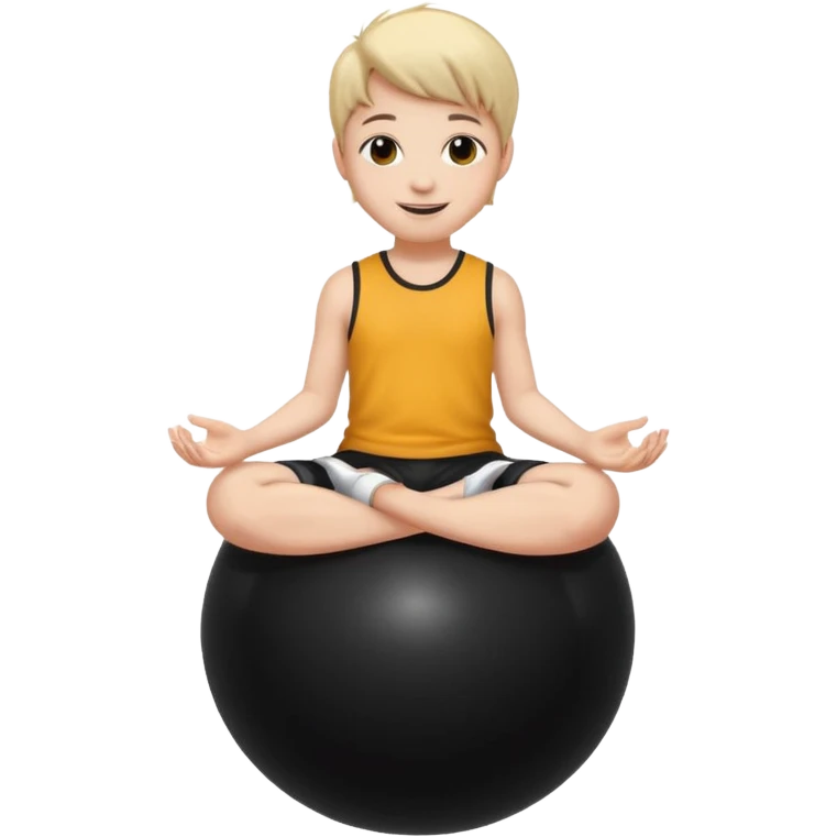 MB on a black ball emoji