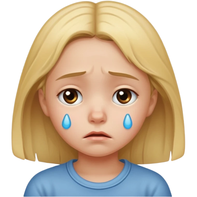 сгенерируй грустную маленькую девушку emoji