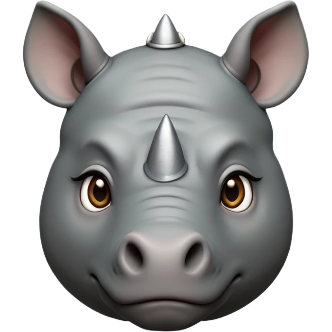 cinematic-noble-rhinoceros-portrait-emoji,-poised-and-regal,-with-a-massive,-powerful-build-and-a-thick,-deep-set-soulful-piercing-eyes,-simplified-yet-sharp-and-sophisticated-features,-highly-detailed, large eyes, slate grey hide emoji