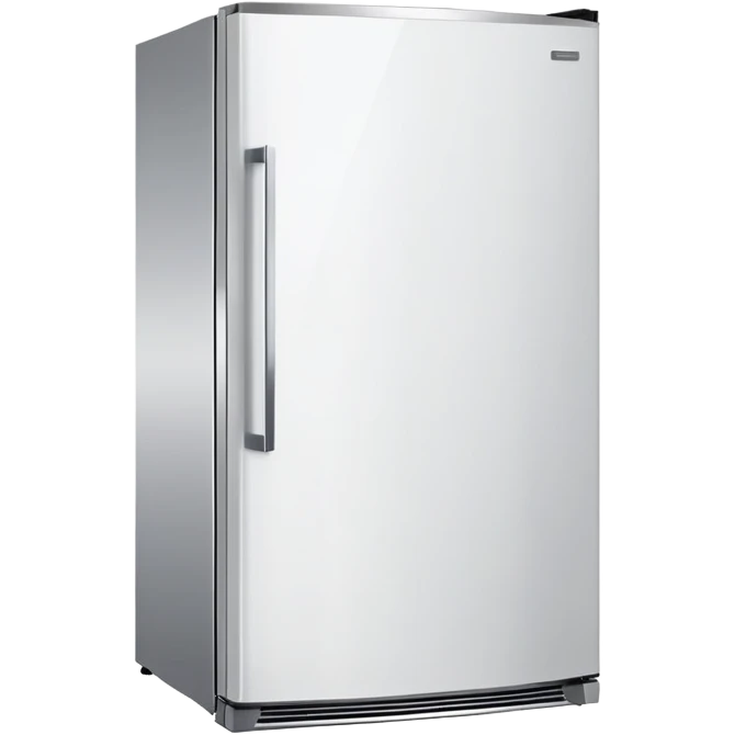 modern white fridge angled view emoji