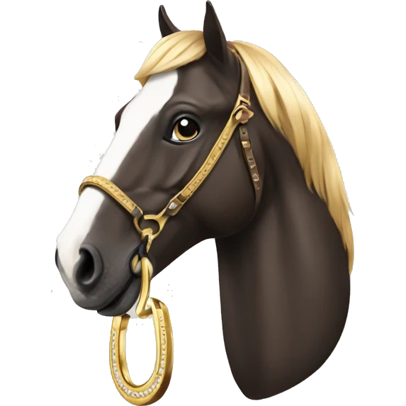 luxury horseshoe emoji