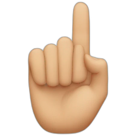 N shaped finger emoji