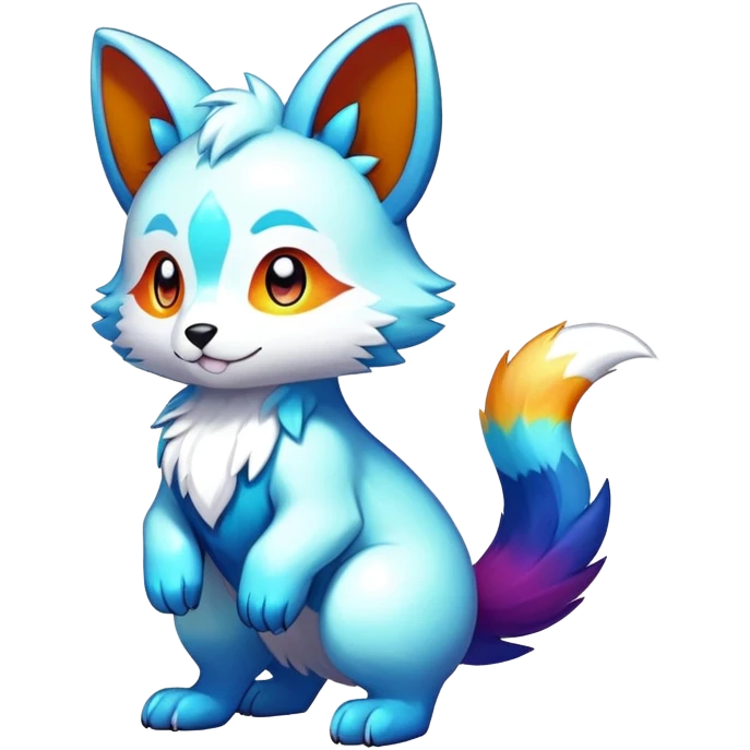  Colorful Shiny FurSona Fakemon Full Body emoji