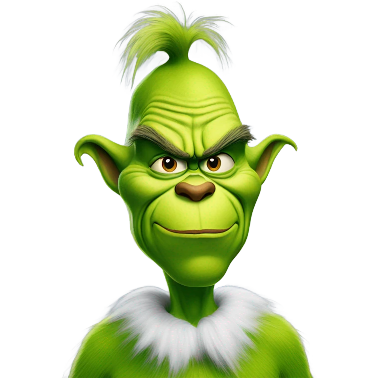 An emoji of Jim Carey’s Grinch character emoji