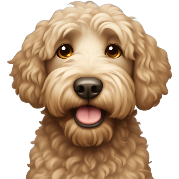 Labradoodle crying emoji
