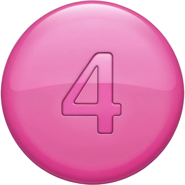 number 4 in pink emoji