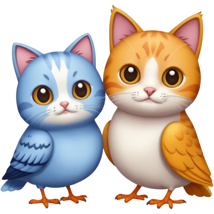 Bird with Griddy cat emoji