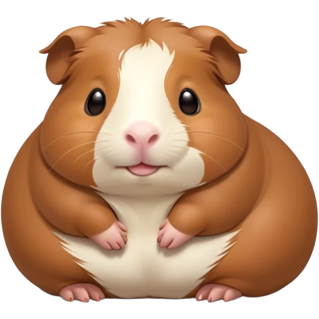 Meme-Worthy Cute Sleeping Brown Guinea Pig Portrait Emoji, Head resting peacefully with a contented smile, showcasing a delightfully chubby build and a luxuriously soft brown coat, eyes shut in a serene, cozy nap, Simplified yet hilariously adorable features, highly detailed, glowing with a soft, drowsy light, high shine, relaxed and utterly lovable, stylized with an air of playful laziness, bright and heartwarming, soft glowing outline, capturing the essence of a comically sleepy guinea pig, so meme-worthy it feels like it could instantly become the next viral sensation of adorable slumber! emoji