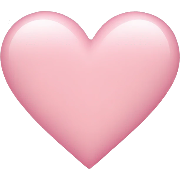light pink heart emoji
