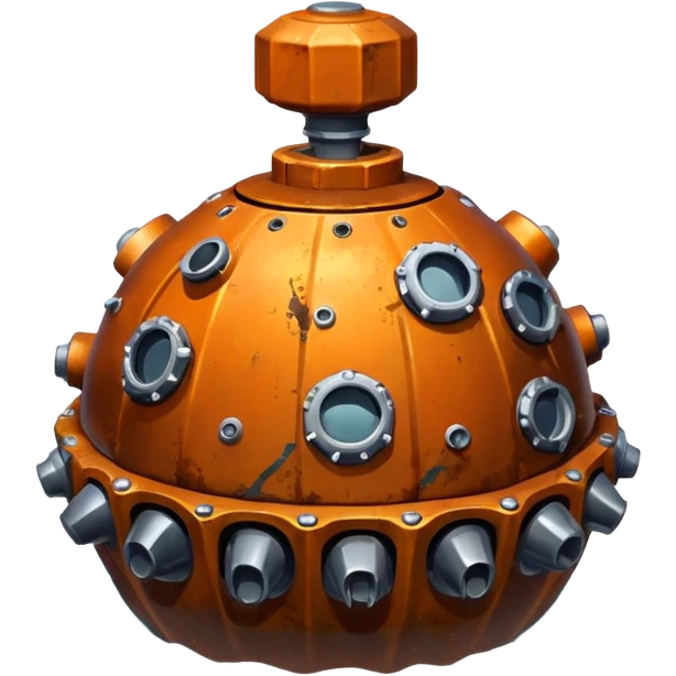 hyper realistic sea ​​mine emoji