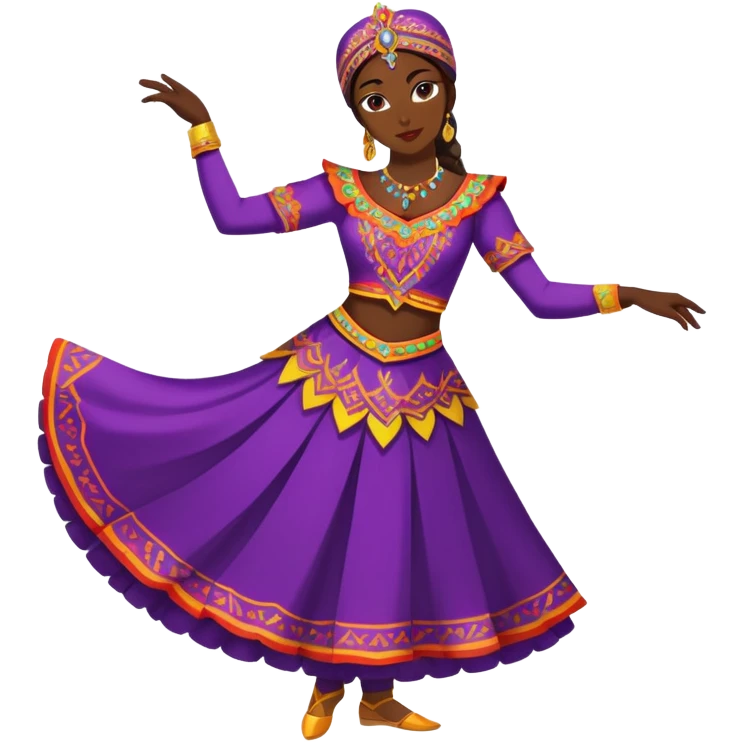 Traditional Dagestani dancer in costume emoji