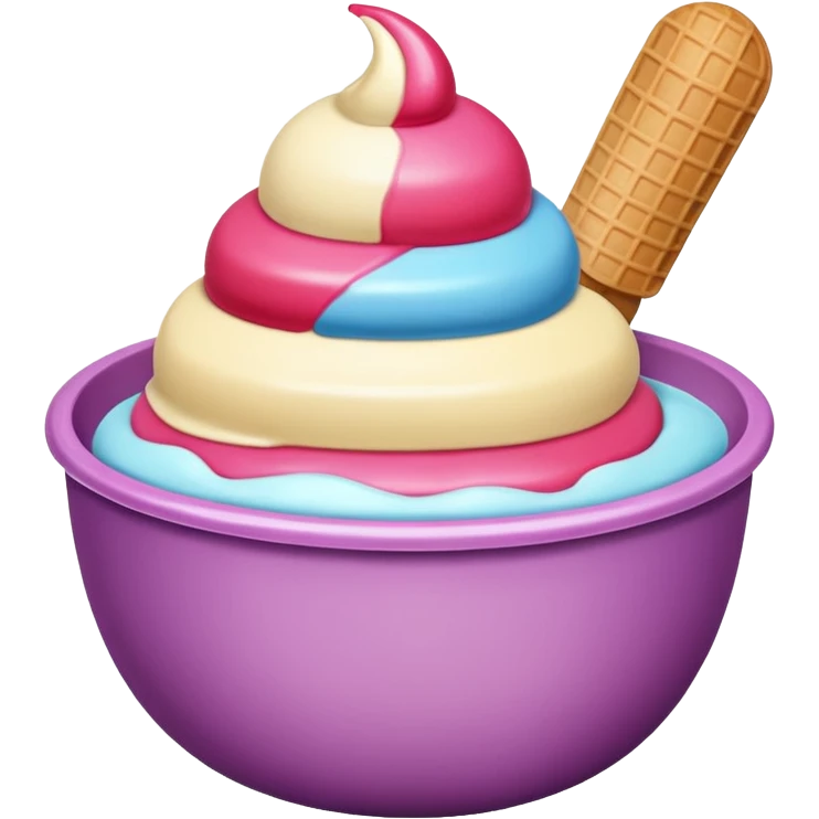 ice cream bow emoji