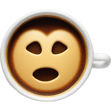 Espresso cup heart foam emoji