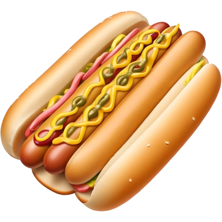 American hot dog street food with muted tones emoji