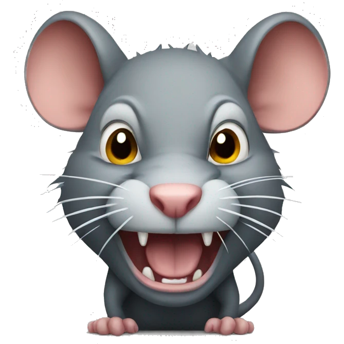 Angry rat  emoji