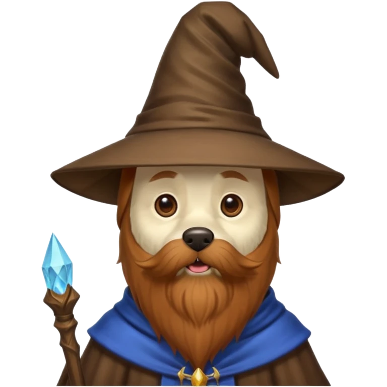 Dog wizard emoji